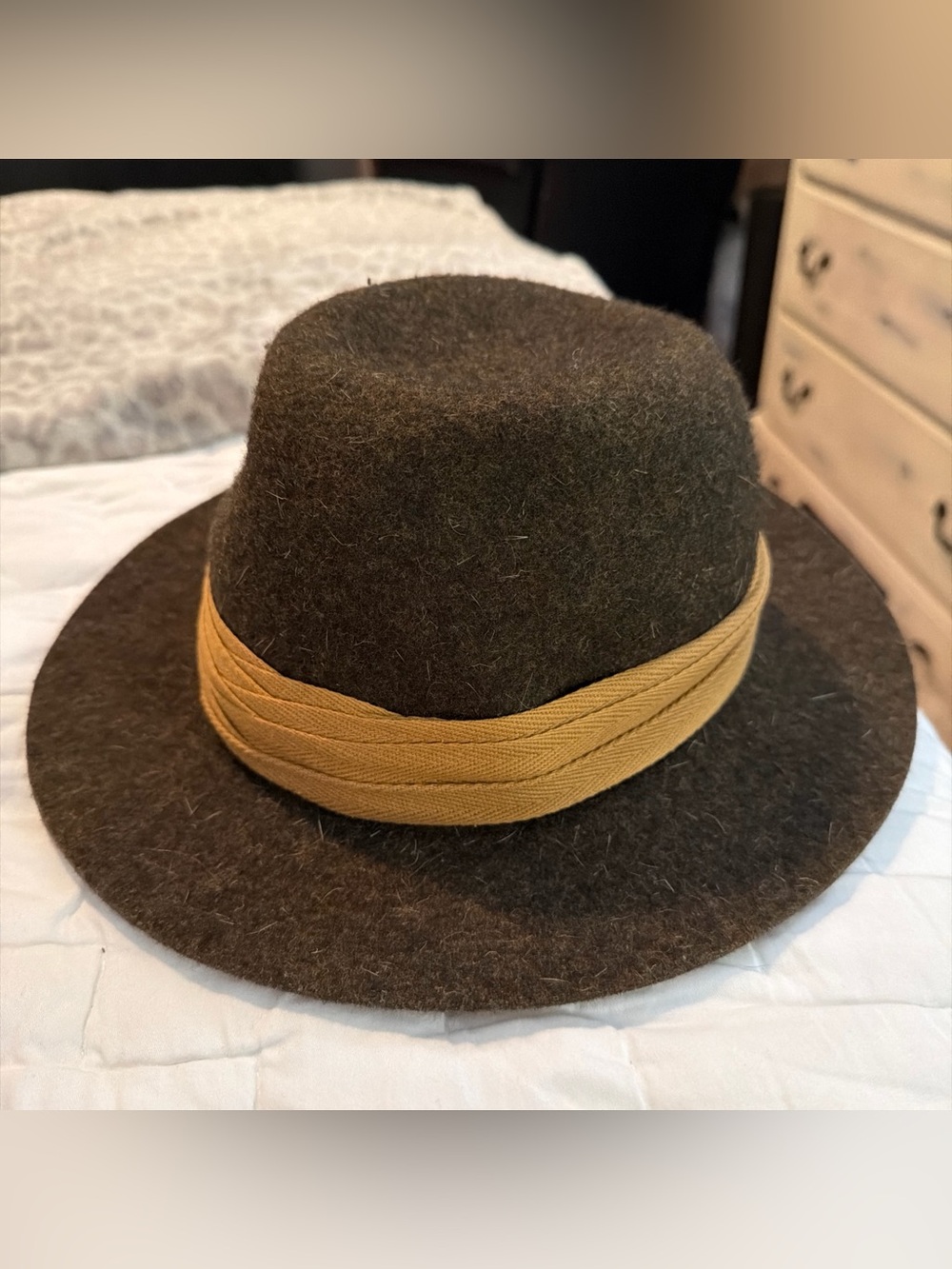 Christys' London Impala Wool Fedora Hat Made In England Vintage 7 1/8